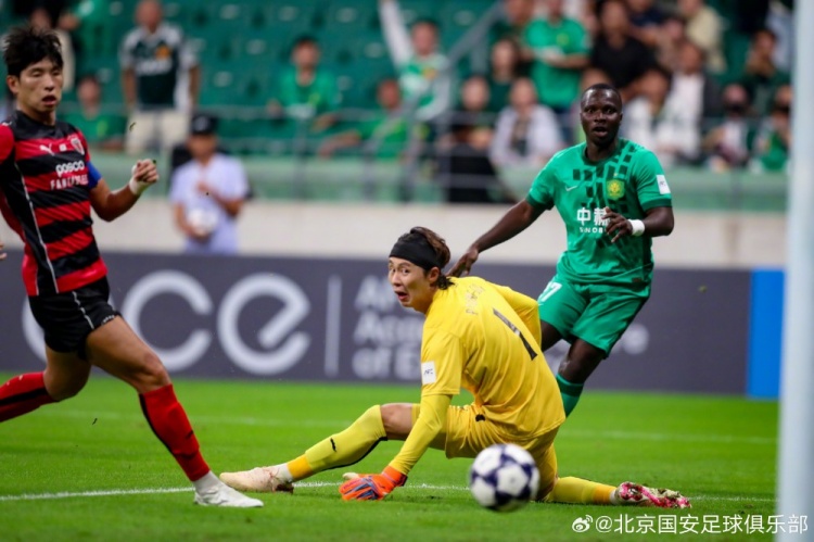 北京国安3-1战胜浦项铁人，取得亚冠开门红