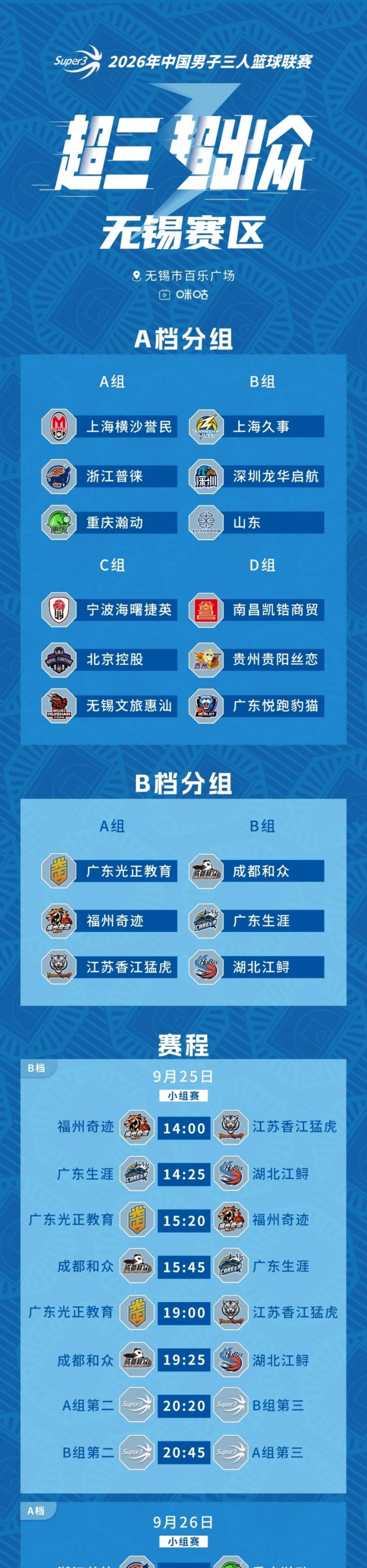 无锡大区赛赛程丨赛程发布!中秋相聚 无锡争锋 无锡大区赛赛程丨赛程发布!中秋相聚 无锡争锋