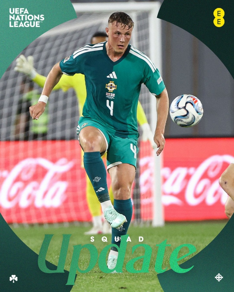 官方：北爱尔兰中卫巴拉德因伤离开国家队，已经返回桑德兰